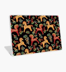 Folk horses pattern Laptop Skin