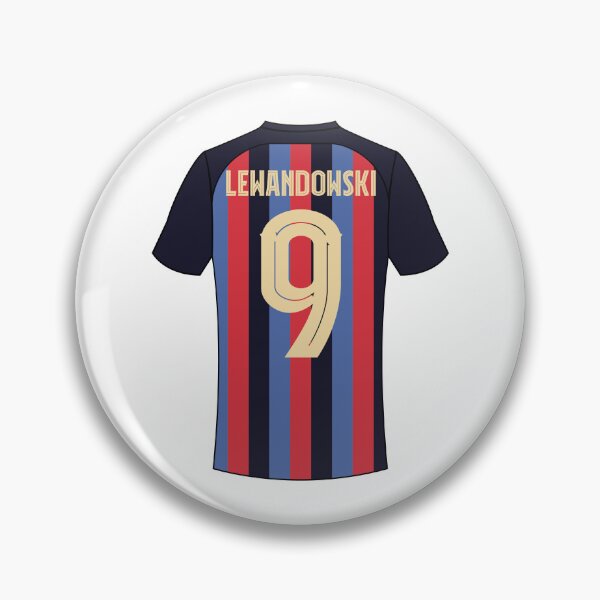 Item preview, Robert Lewandowski barcelona football jersey number 9 designed and sold by Justtrendytees.