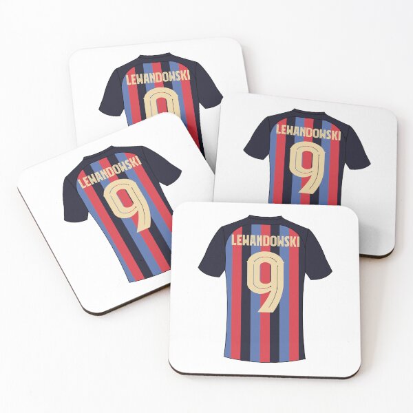 Item preview, Robert Lewandowski barcelona football jersey number 9 designed and sold by Justtrendytees.