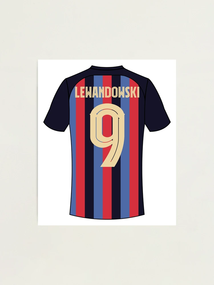 Robert Lewandowski barcelona football jersey number 9