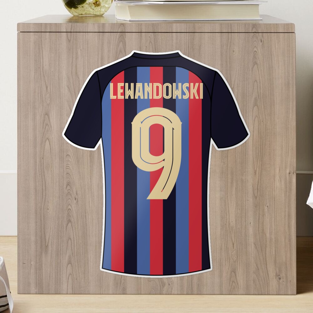 Robert Lewandowski barcelona football jersey number 9