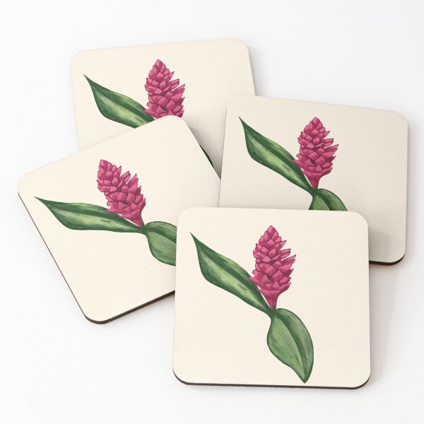 Item preview, Ornamental Ginger flower and rhizome seamless pattern: Light Background designed and sold by Jessiemay-arts.