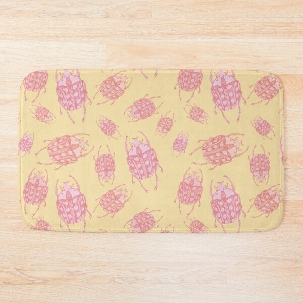 Item preview, Beetles in disguise in a SOFT YELLOW AND MUTED PINKS AND REDS IN A  darling jumble designed and sold by ArtsyanaFlorida.