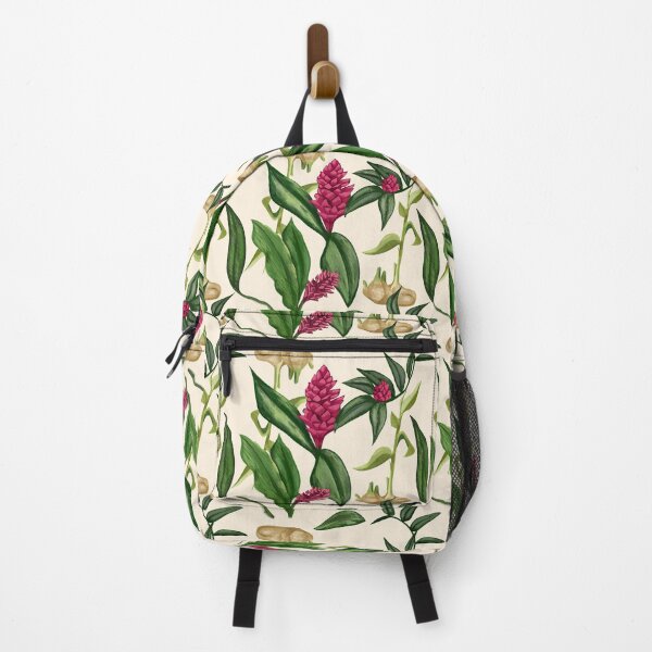 Item preview, Ornamental Ginger flower and rhizome seamless pattern: Light Background designed and sold by Jessiemay-arts.