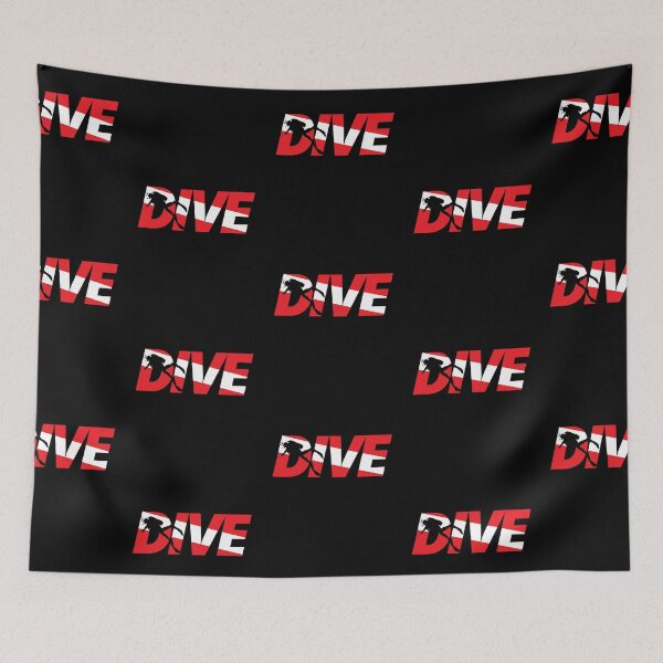 Item preview, Diving Dive Scuba Diver Down Flag Scuba Flag Open Water designed and sold by Zaidan16.