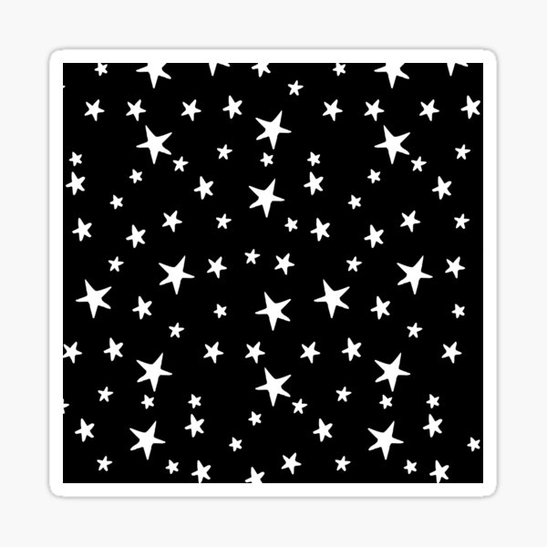 Item preview, Stars - White on Black designed and sold by fancyashell.