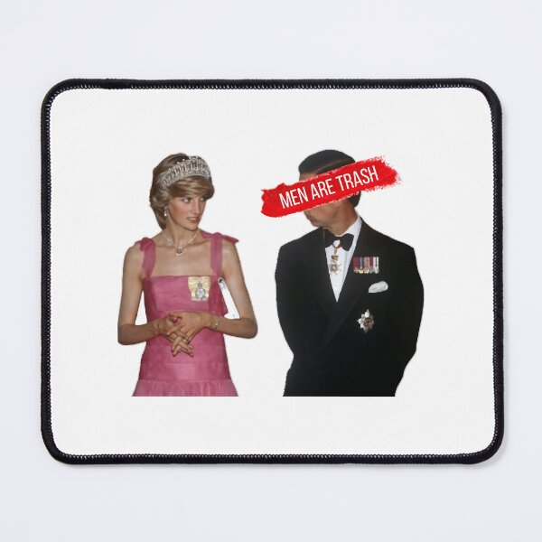 Item preview, Men Are Trash Charles and Diana designed and sold by SilverlakeLove.