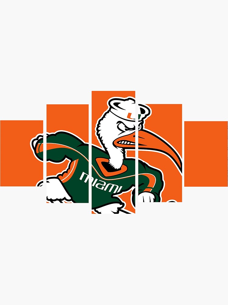 "Umiami Canes Products Tailgates and Room Decor" Sticker for Sale by