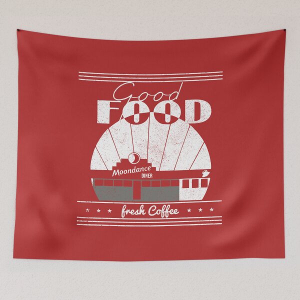 Item preview, Good food Moondances diner Freshs coffee Trend Sweatshirt designed and sold by JakTcb.