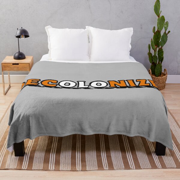 Item preview, DECOLONIZE (ORANGE & WHITE) designed and sold by Mackenzie "Kenzie" Janveaux.