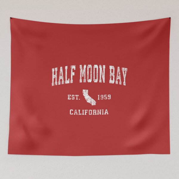 Item preview, Half Moon Bay California CA Vintage Athletic Sports Design Sweatshirt designed and sold by JakTcb.