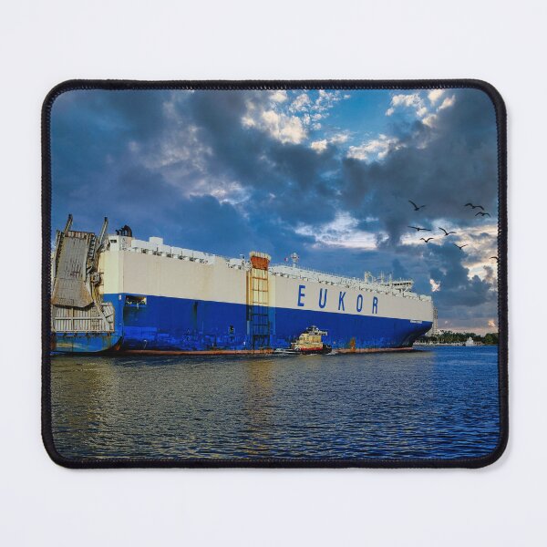 Item preview, Eukor Container Ship in Savannah River designed and sold by dbvirago.