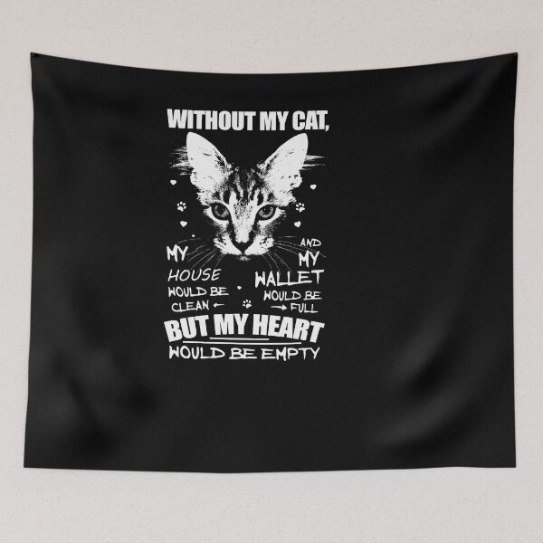 Item preview, Without My Cat My Heart Would Be Empty Gift Idea For Cat Lover designed and sold by anes18.