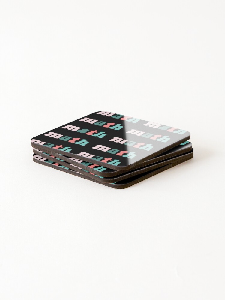 Thumbnail 4 of 5, Coasters (Set of 4), Math designed and sold by GoghStore.