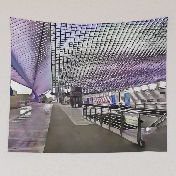Item preview, Liege Station- Belgium (Painting) designed and sold by cmphotographs.