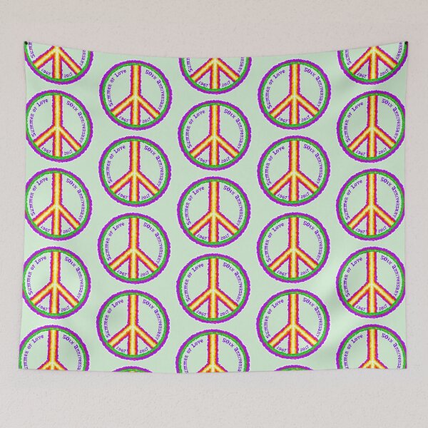 Item preview, Summer of Love 50th Anniversary, Big, Colorful Peace designed and sold by IdeaJones.