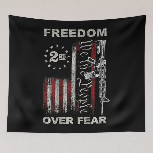 Item preview, Freedom Over Fear - 2nd Amendment Patriotic Pro-Gun ON BACK designed and sold by disgustingtroph.