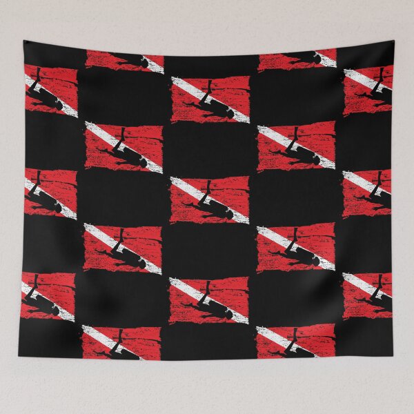 Item preview, Diving Flag For Scuba Divers Who Love Dive In The Ocean designed and sold by Zaidan16.