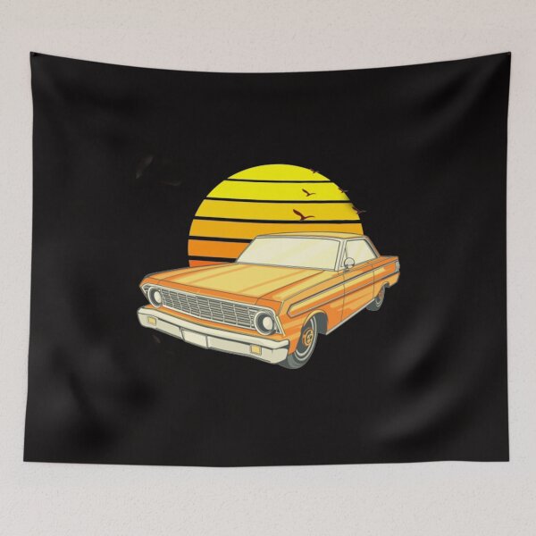 Item preview, vintage car at sunset designed and sold by pat227jc.