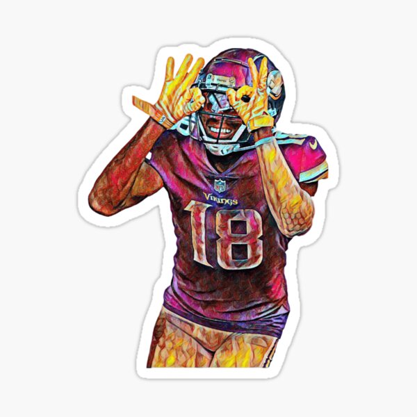 Justin Jefferson Catch Sticker for Sale by RatTrapTees