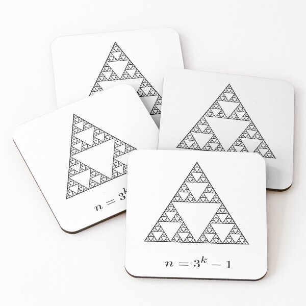 Item preview, Aesthetic Math : Sierpinski's infinite triangles designed and sold by CreatingGuy.