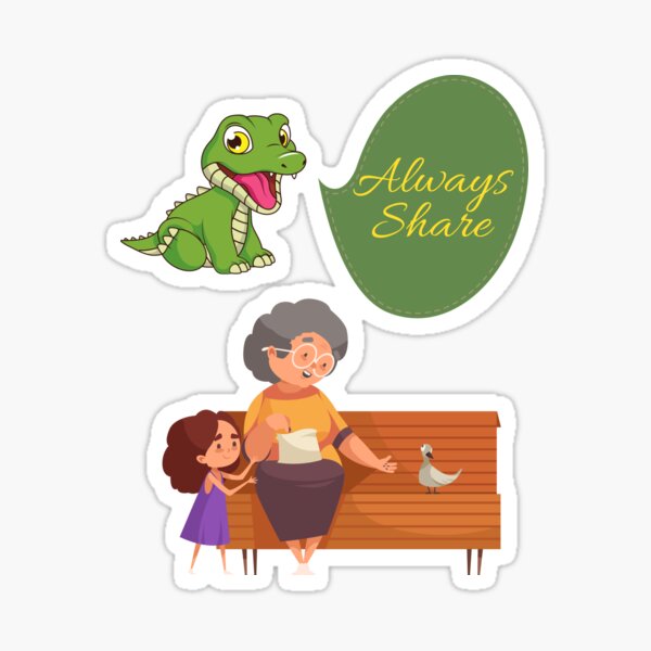 Item preview, Lyle Crocodile Always Shares Inspiring Motivating designed and sold by Surabhi Jain.
