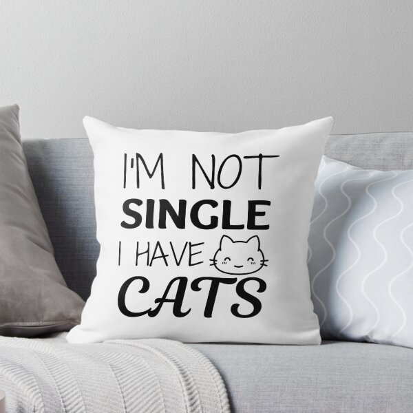 Item preview, I'm not single I have cats designed and sold by GoaTeeGram.
