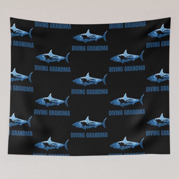 Item preview, Diving Grandma Women Diver Shark Scuba Diver Grandma designed and sold by Zaidan16.