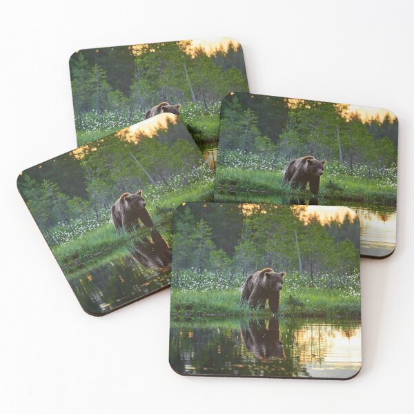 Item preview, The time when the sun goes down. Brown bear designed and sold by Jouko Lehto Photography.