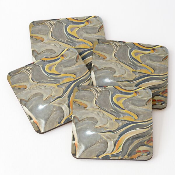 Item preview, earth tones marbled stone original art designed and sold by Surrealarts727.