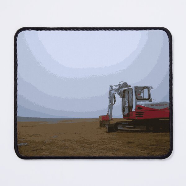 Item preview, Excavator in the fog designed and sold by Jasardpu.