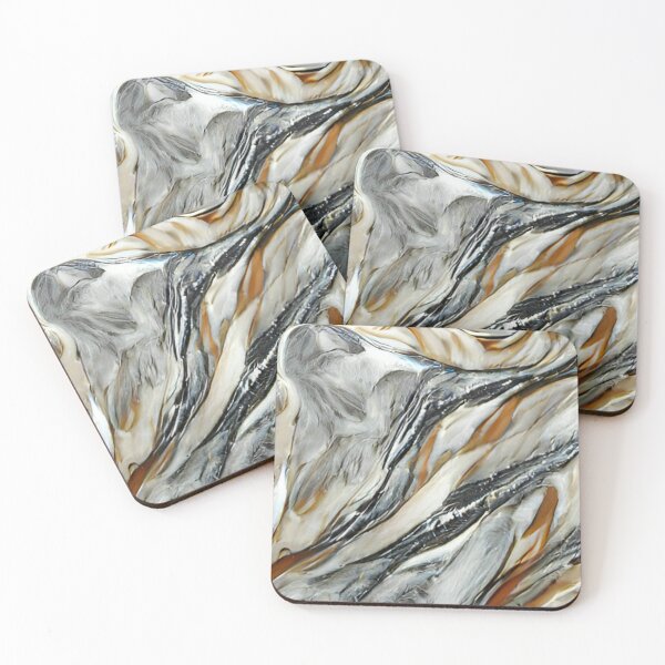 Item preview, Nessie's marbled stone monochromatic original art designed and sold by Surrealarts727.