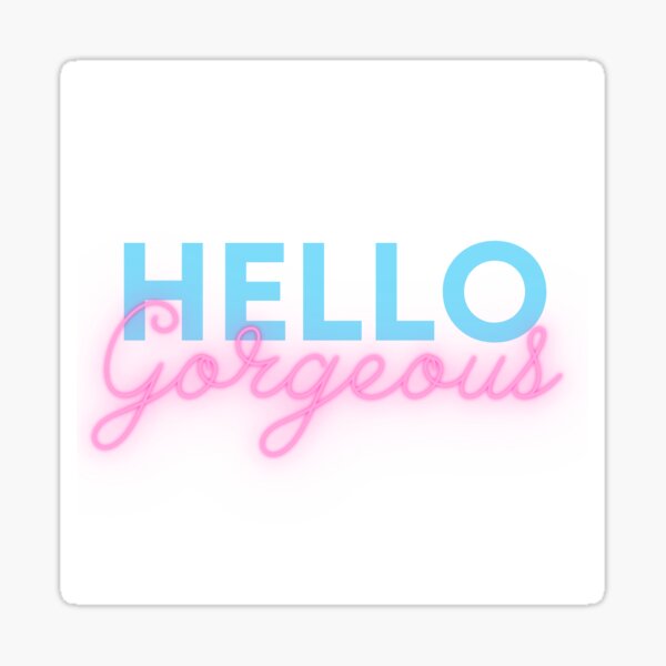 "hello // sticker // hydro flask sticker // cute // funny