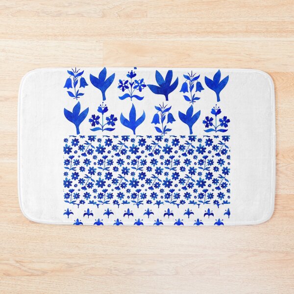 Item preview, Santorini Royal blue flower & clover design designed and sold by PalomaHealing24.