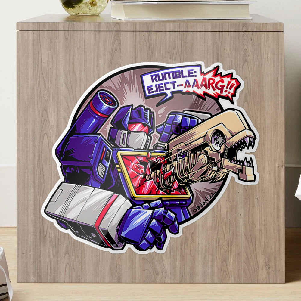 Robot Kicks Sticker for Sale by cronobreaker