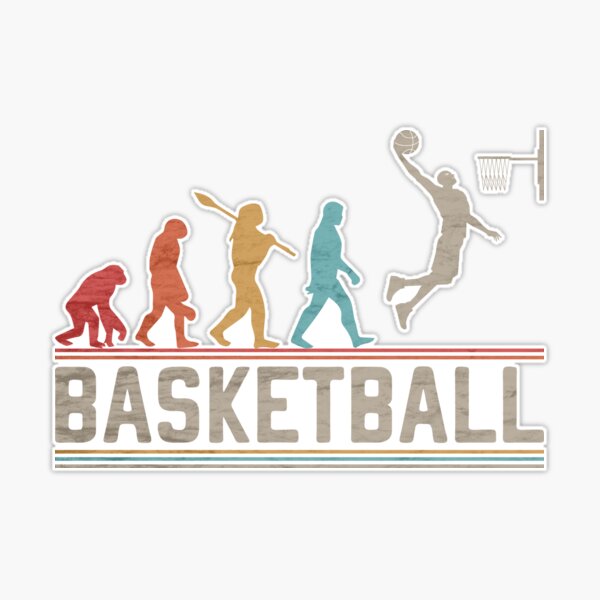 Funny Retro Basketball Evolution Sorry Can't Basketball Bye Dunk Dunking  Apparel Sticker for Sale by grinta2021