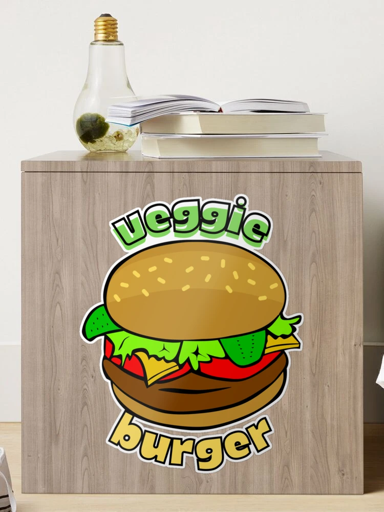 Veggie burger  Sticker for Sale by Ray1610