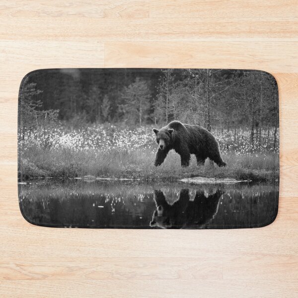 Item preview, The pose  after sunset. Brown bear bw designed and sold by Jouko Lehto Photography.