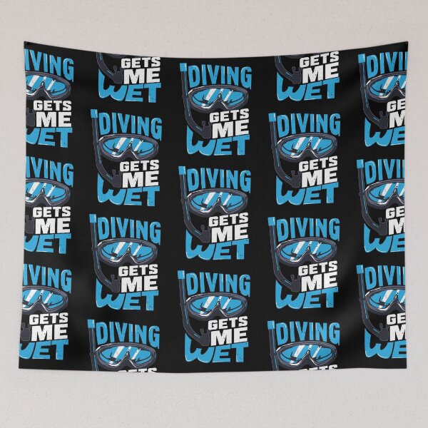 Item preview, Diving Gets Me Wet Scuba Diver Gift Scuba Diving designed and sold by Zaidan16.