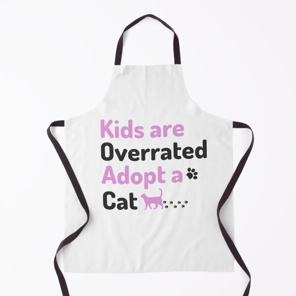 Item preview, Kids Are Overrated Adopt A Cat, cat lovers designed and sold by PrintLess-77.