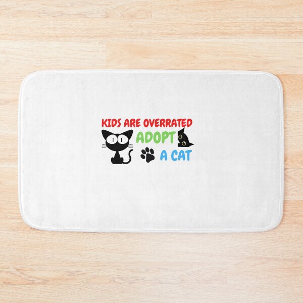 Item preview, Kids Are Overrated Adopt A Cat, cute cats designed and sold by PrintLess-77.