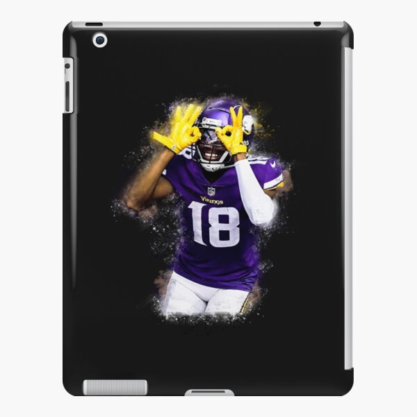 Justin Jefferson Griddy Dance Print - Purple Background iPad Case