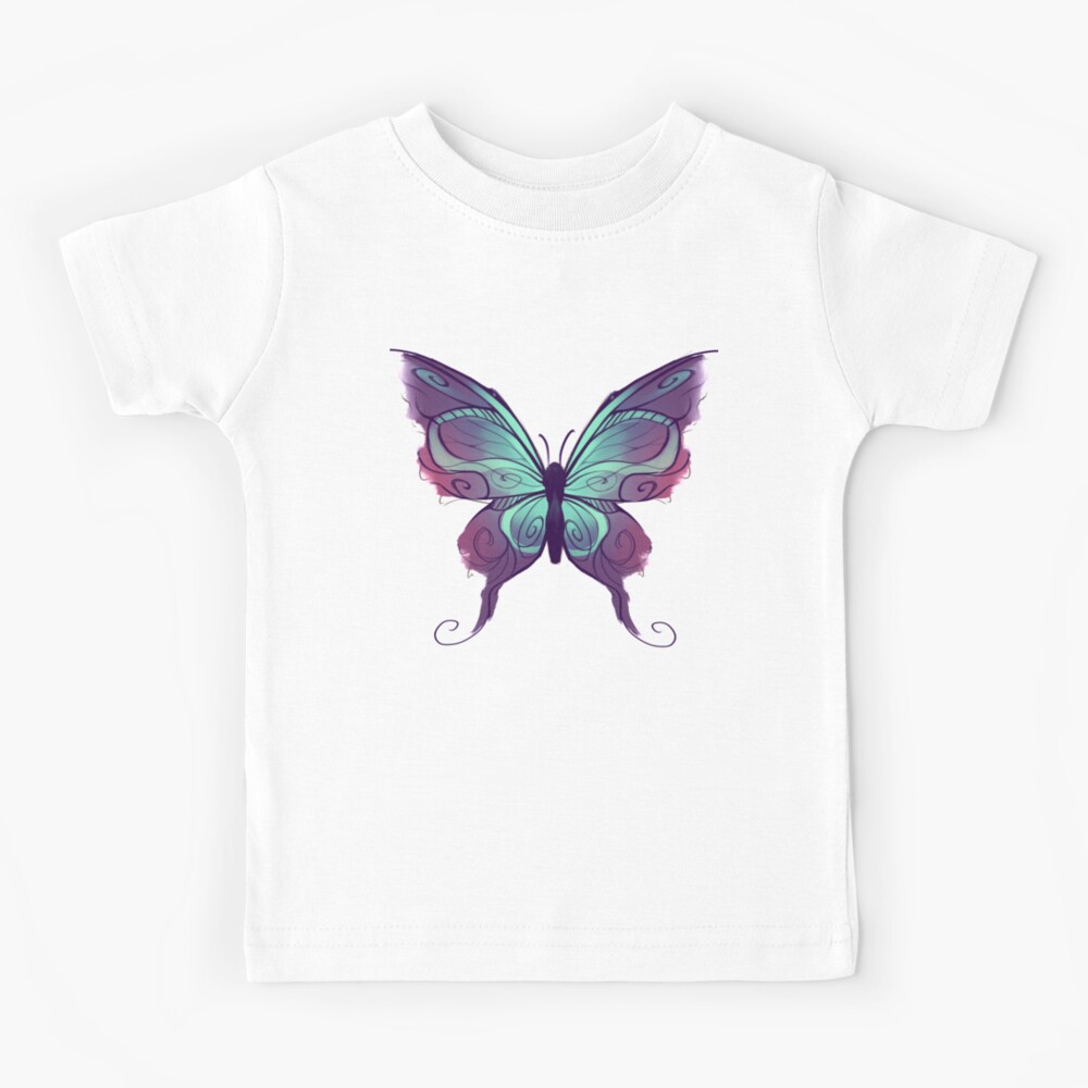 Onwijs Fantasy butterfly Purple Turquoise