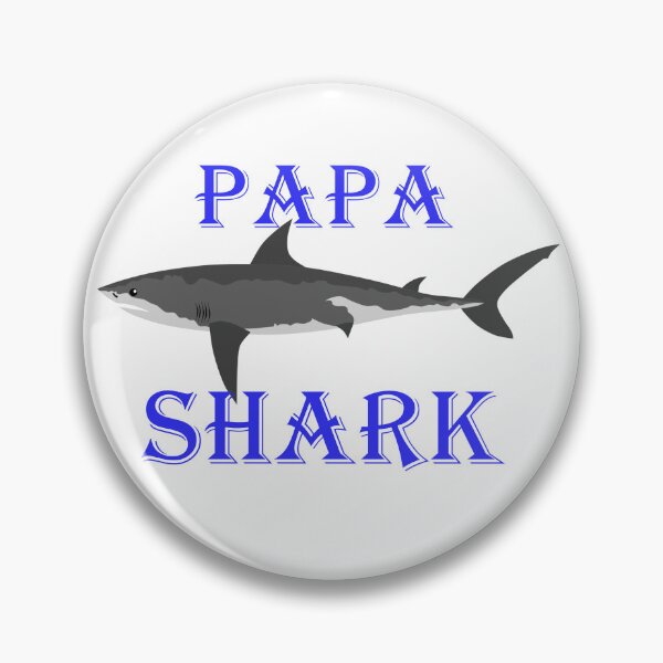 Item preview, Papa Shark Fathers Day Gift for Grandpa Funny Papa designed and sold by PetAnimalTshirt.