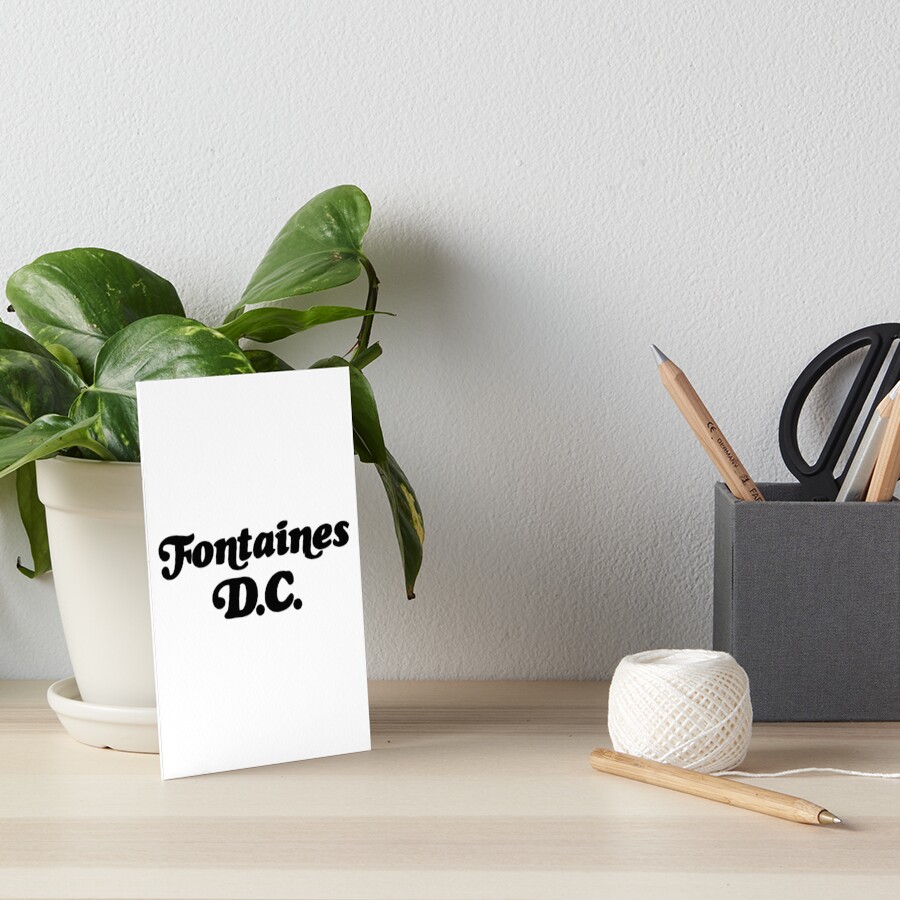 "Fontaines DC Merch Fontaines Logo" Art Board Print for Sale by