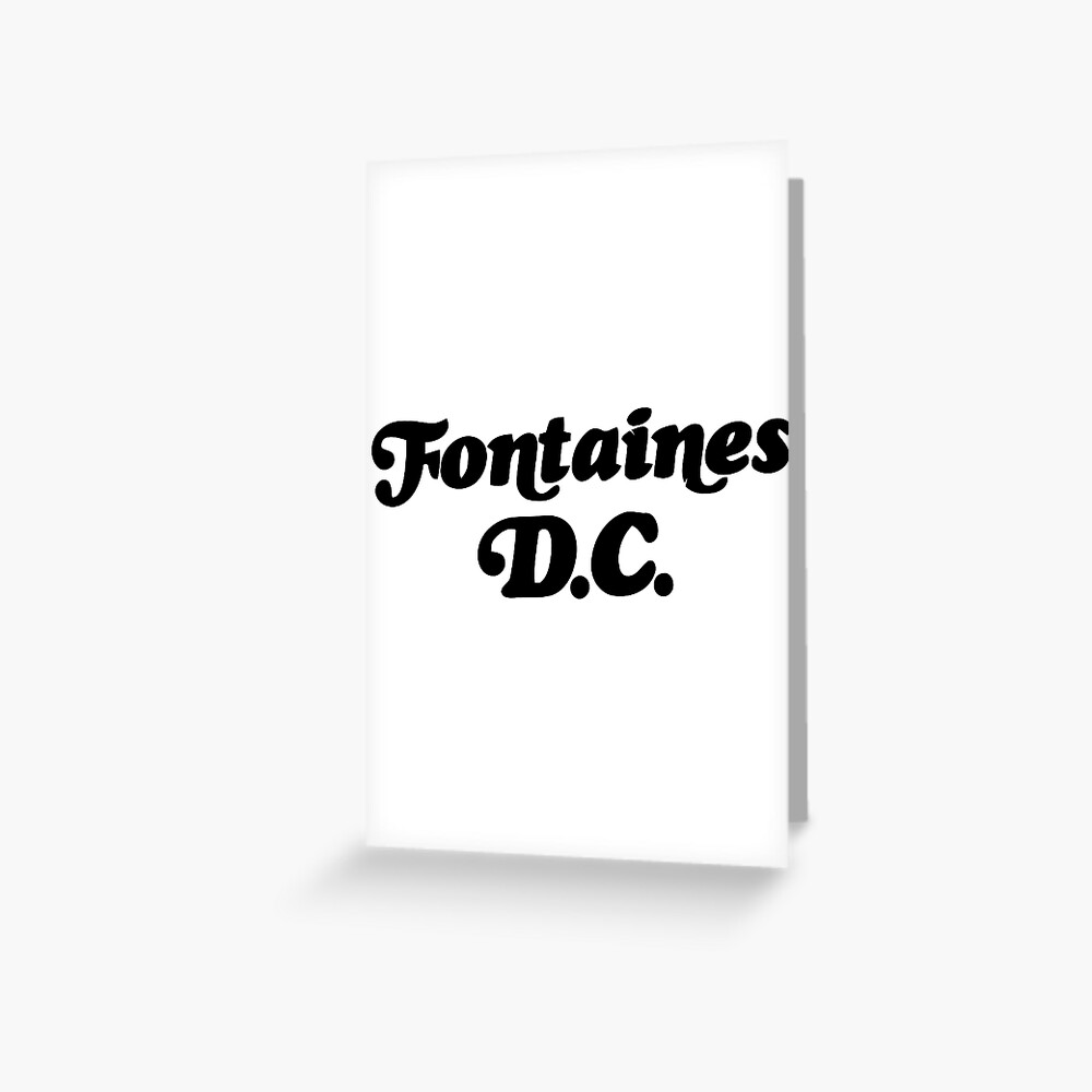 "Fontaines DC Merch Fontaines Logo" Greeting Card for Sale by