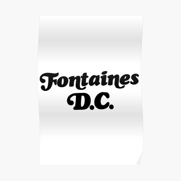 "Fontaines DC Merch Fontaines Logo" Poster for Sale by