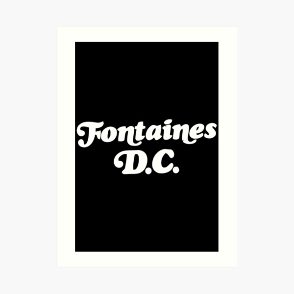 "Fontaines DC Merch Fontaines Logo" Art Print for Sale by