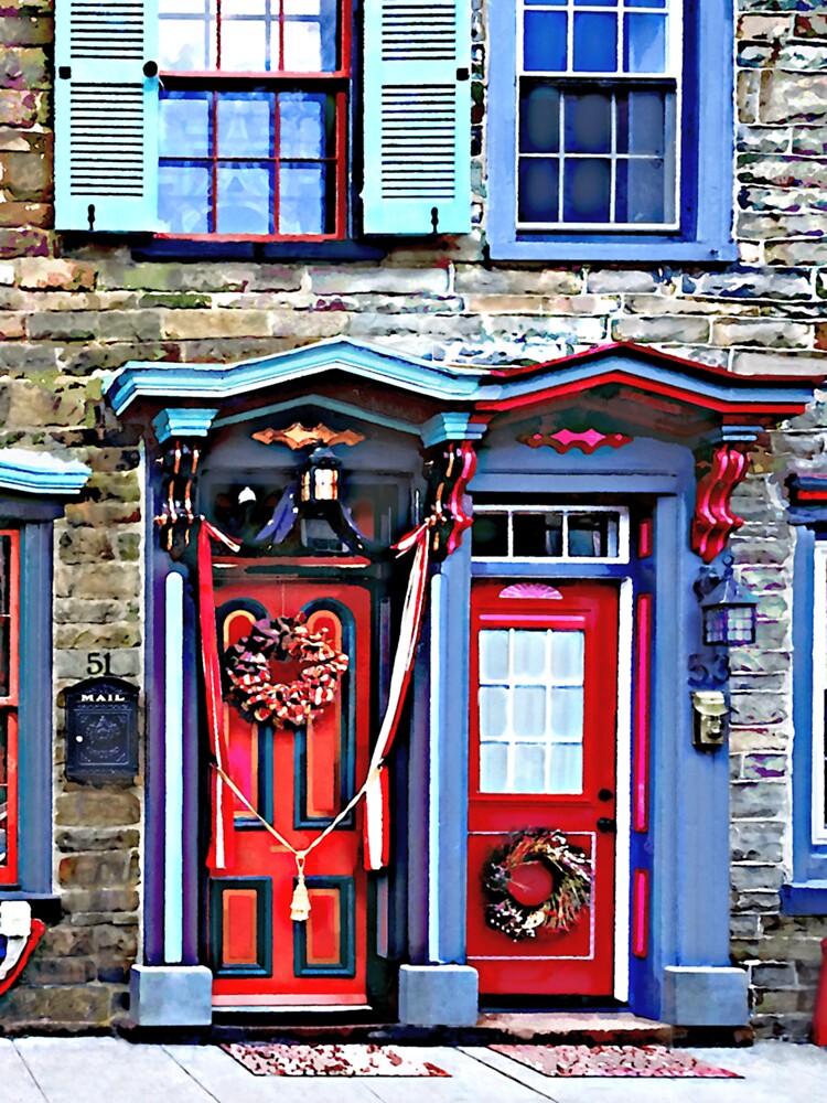 "Jim Thorpe PA Fancy Doors and Windows Classic " Sticker for Sale by