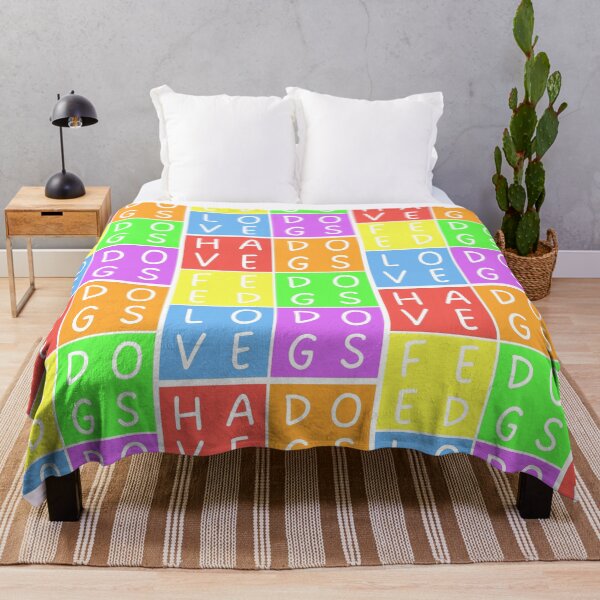 Item preview, Have dogs, feed dogs, love dogs - 2x3 Squares - Pastel colors rainbow quote designed and sold by RainbowWordLand.